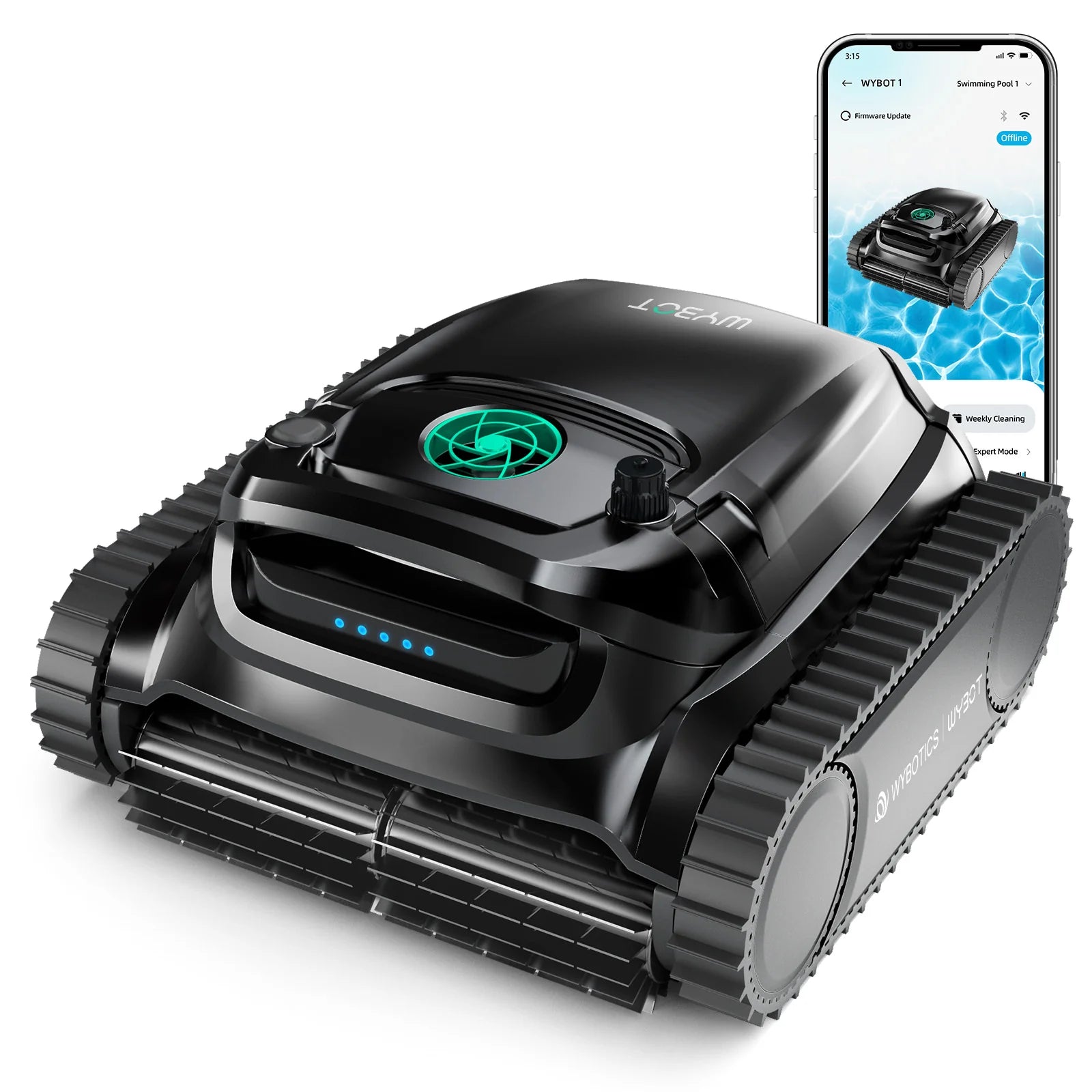 WYBOT M1 Cordless Robotic Pool Cleaner With App Control