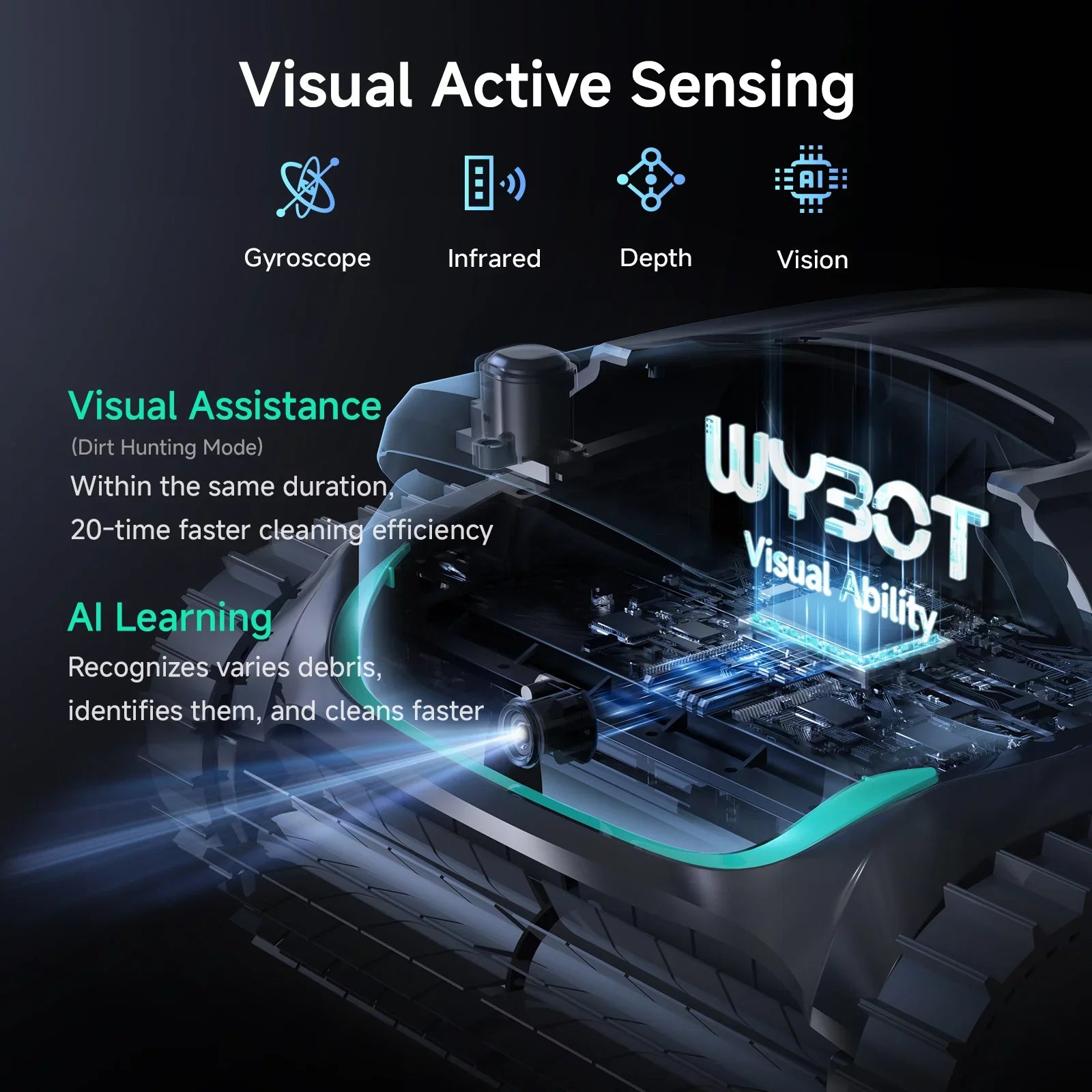 WYBOT M2 Visual Cordless Robot Pool Cleaner