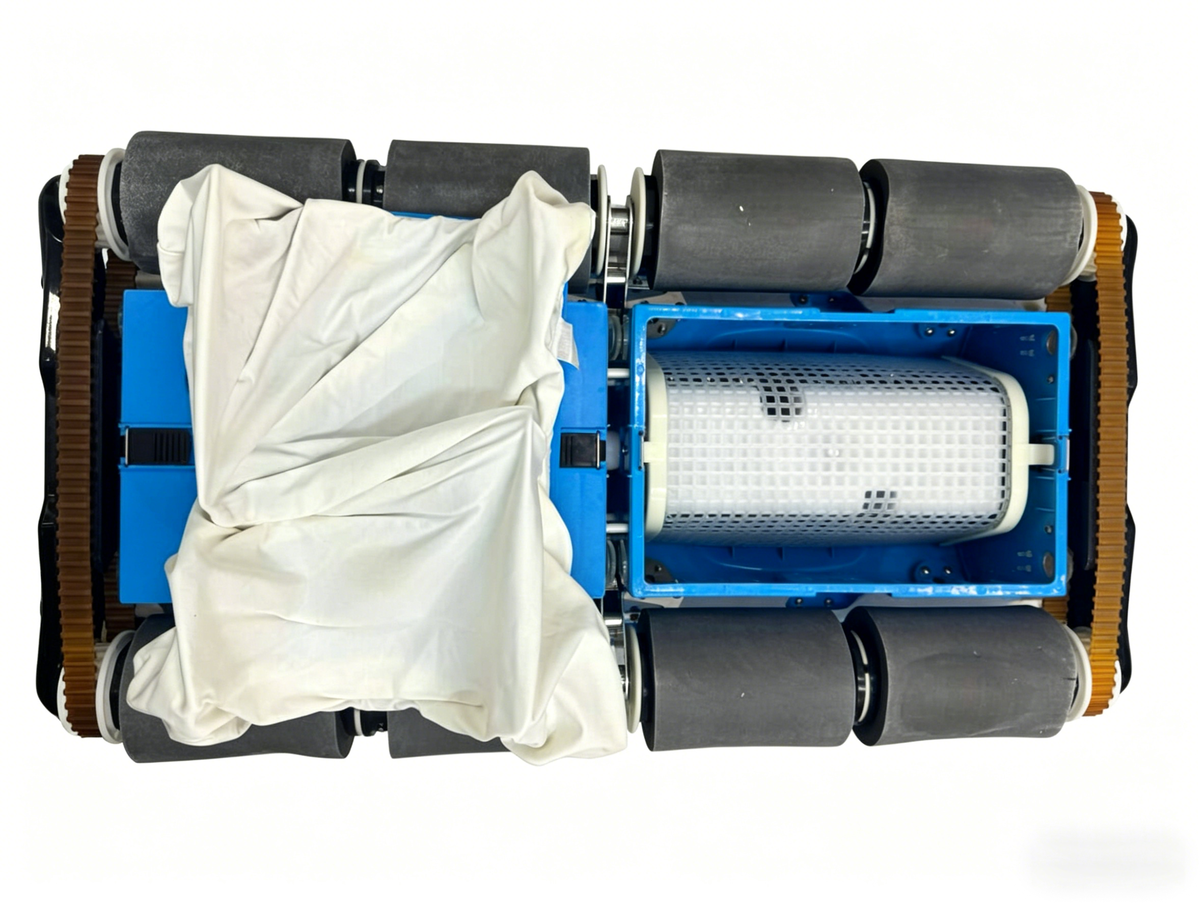 Robotic Pool Cleaner 200D with 40m Floating Cable, Remote Control, Trolly Cart