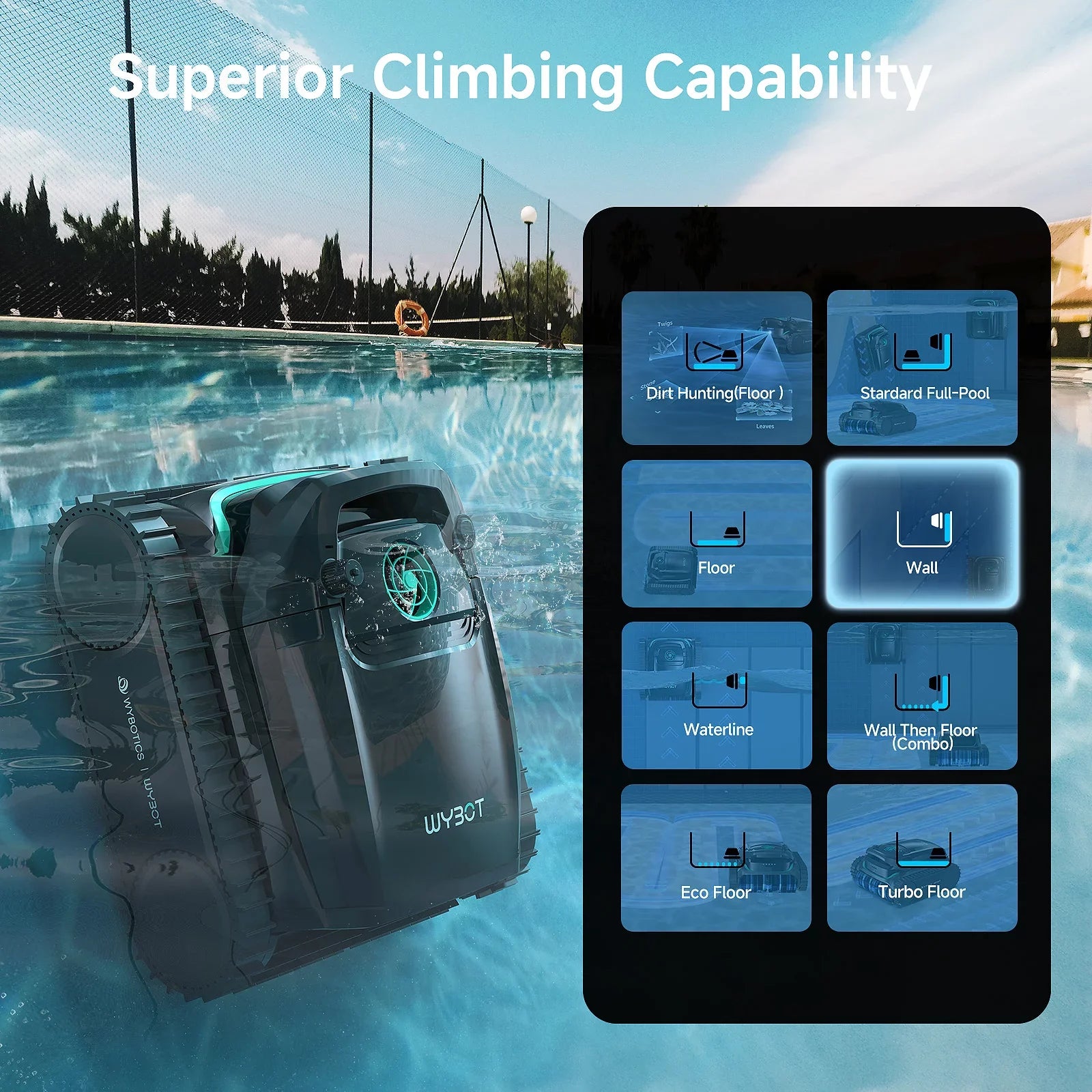 WYBOT M2 Visual Cordless Robot Pool Cleaner