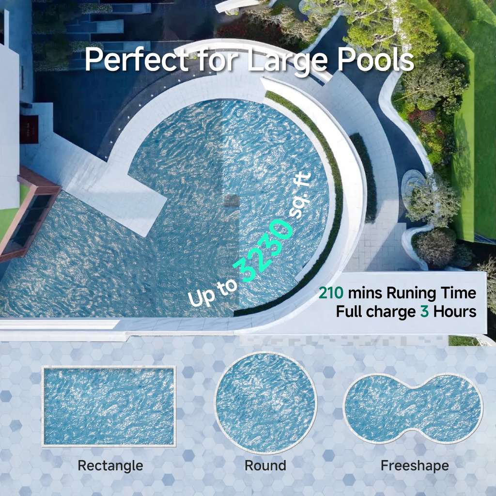 WYBOT S2 Pro Cordless Robotic Pool Cleaner with Underwater Self-Charging Dock — 7 Cleaning Modes, 210-min Runtime, up to 3230 sq.ft