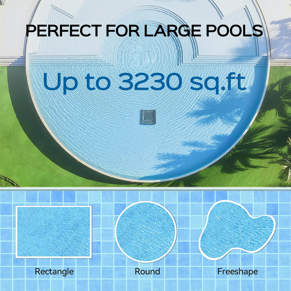 WYBOT S2 Solar Vision – World's 1st Solar-Powered Robotic Pool Cleaner with AI Vision & Auto Dock | 300 m²
