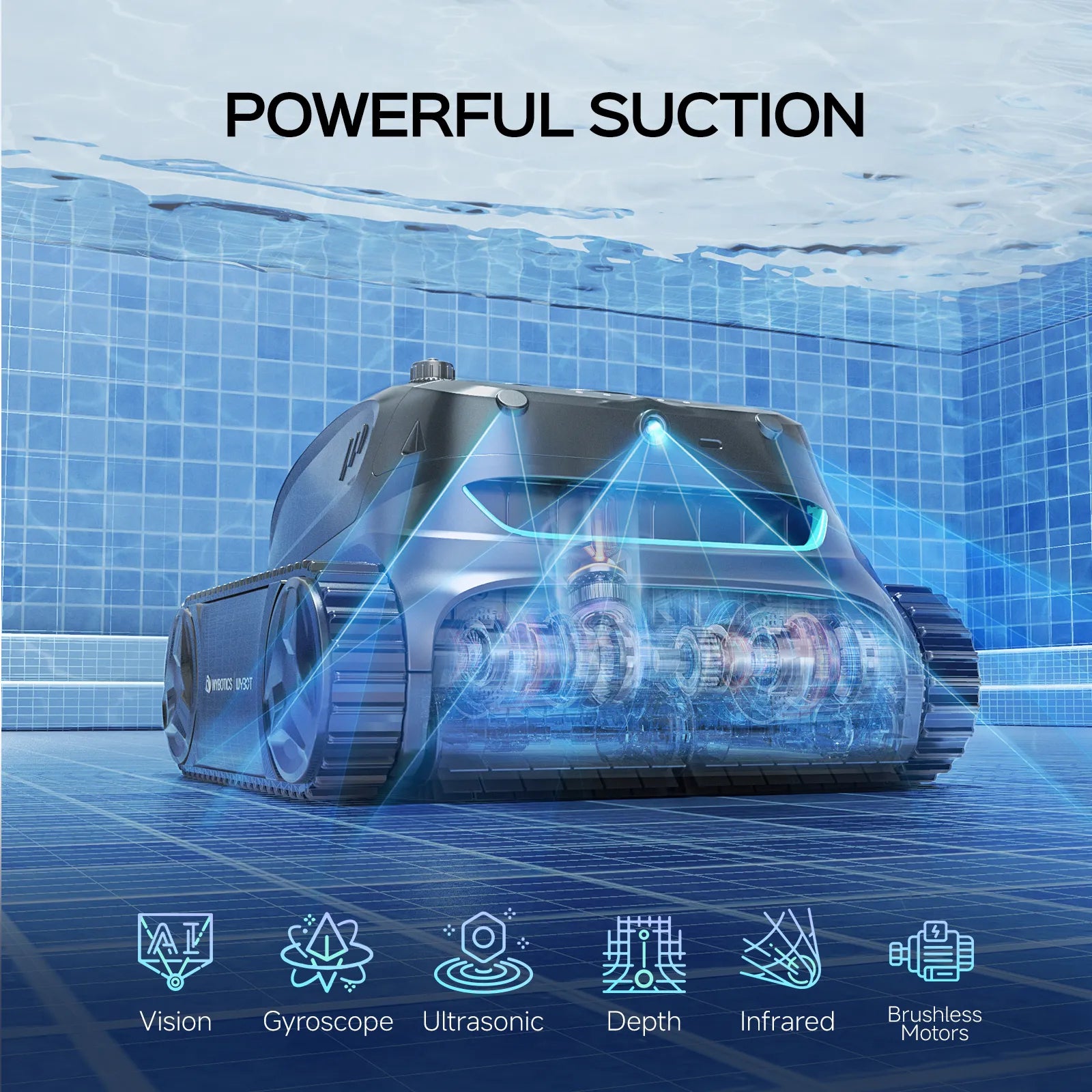 WYBOT S2 Solar Vision – World's 1st Solar-Powered Robotic Pool Cleaner with AI Vision & Auto Dock | 300 m²