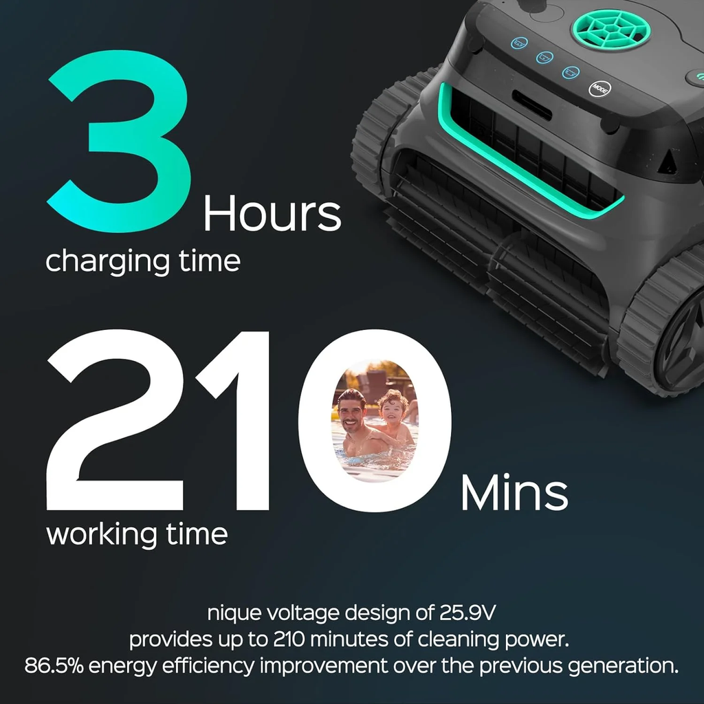 WYBOT S2 Robotic Pool Cleaner Vacuum with Smart APP Control