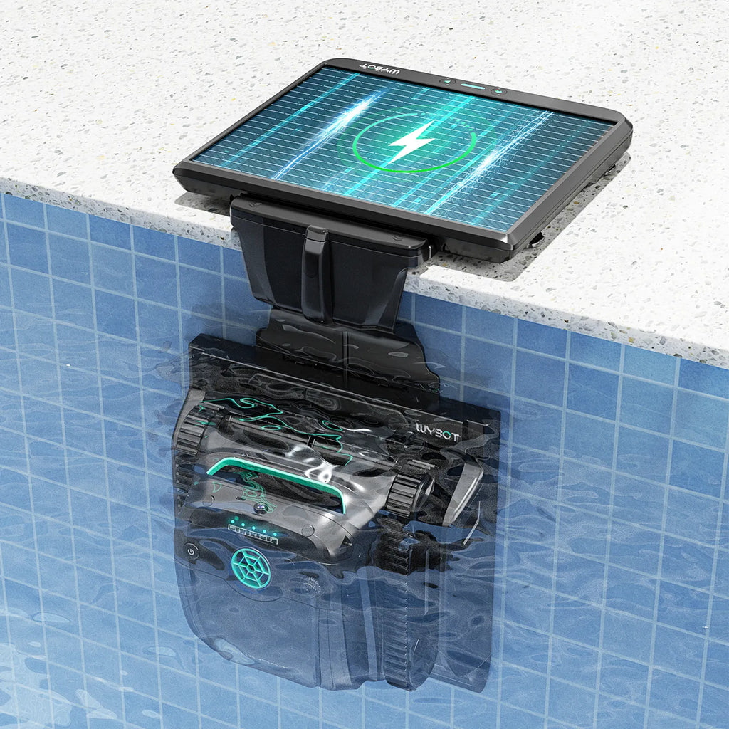 WYBOT S2 Solar Vision – World's 1st Solar-Powered Robotic Pool Cleaner with AI Vision & Auto Dock | 300 m²
