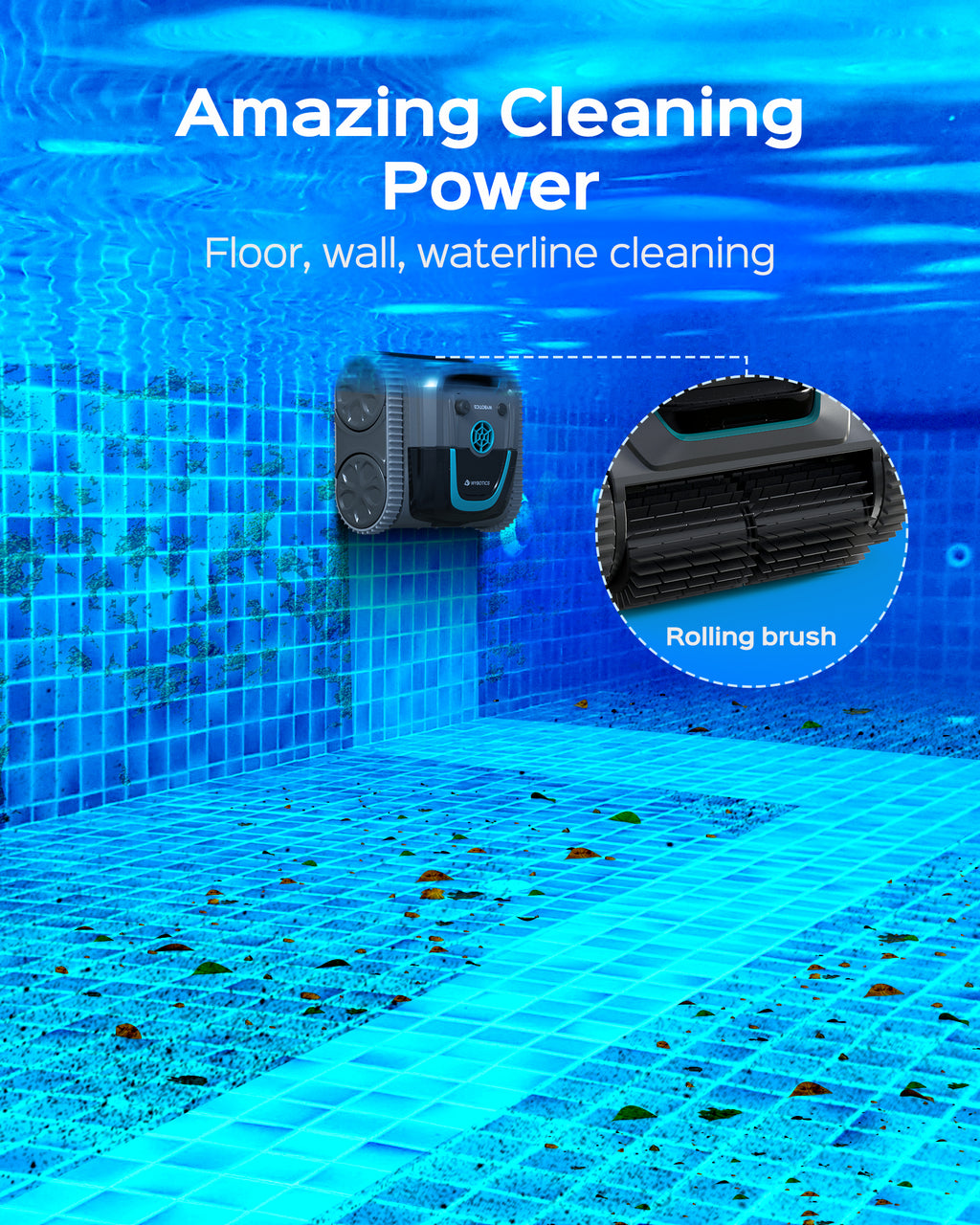 WYBOT S1 Cordless Robotic Pool Cleaner With App Control