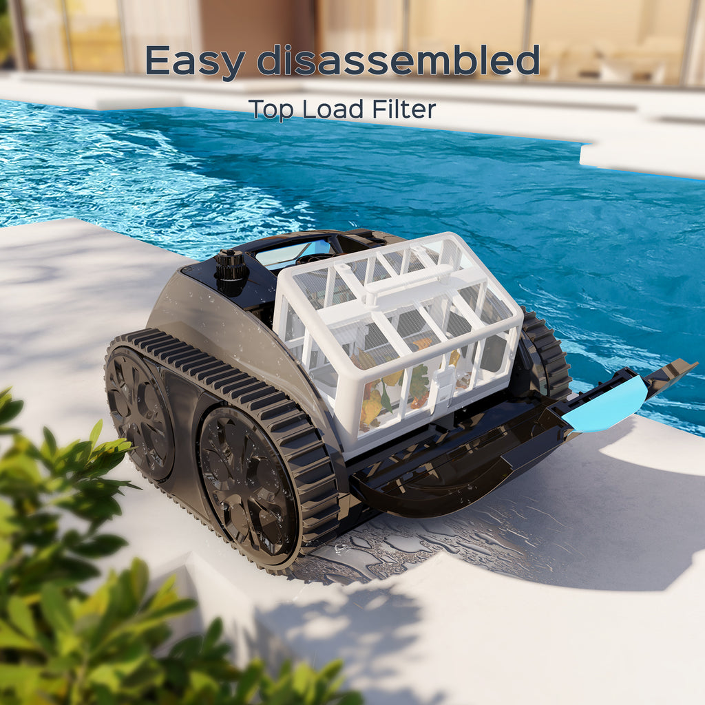 Wireless Robot Vacuum Pool Cleaner WYBOT C1PRO Rechargeable Clean Walls Background Cleaning 150Mins Running Time