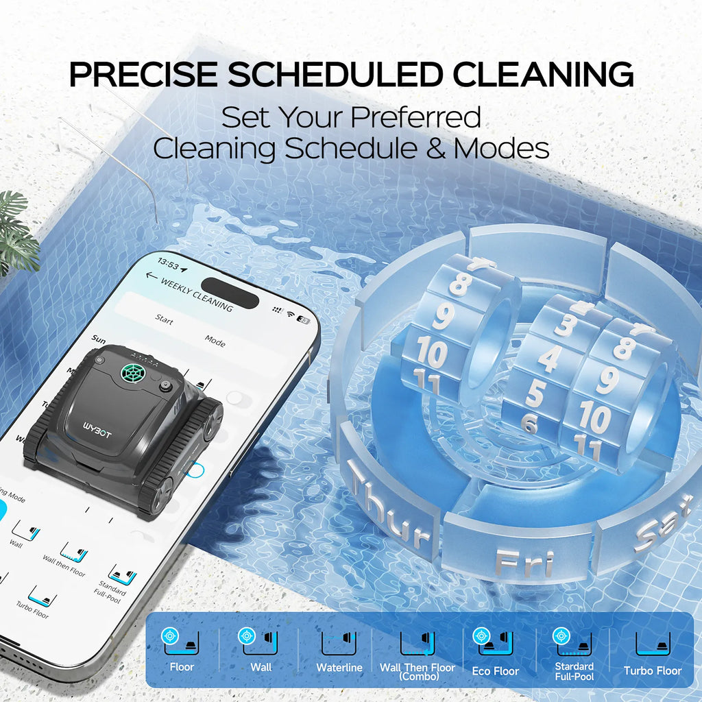 WYBOT S2 Solar Vision – World's 1st Solar-Powered Robotic Pool Cleaner with AI Vision & Auto Dock | 300 m²