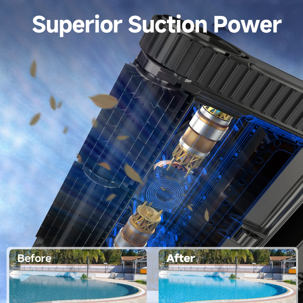 WYBOT S2 Robotic Pool Cleaner Vacuum with Smart APP Control