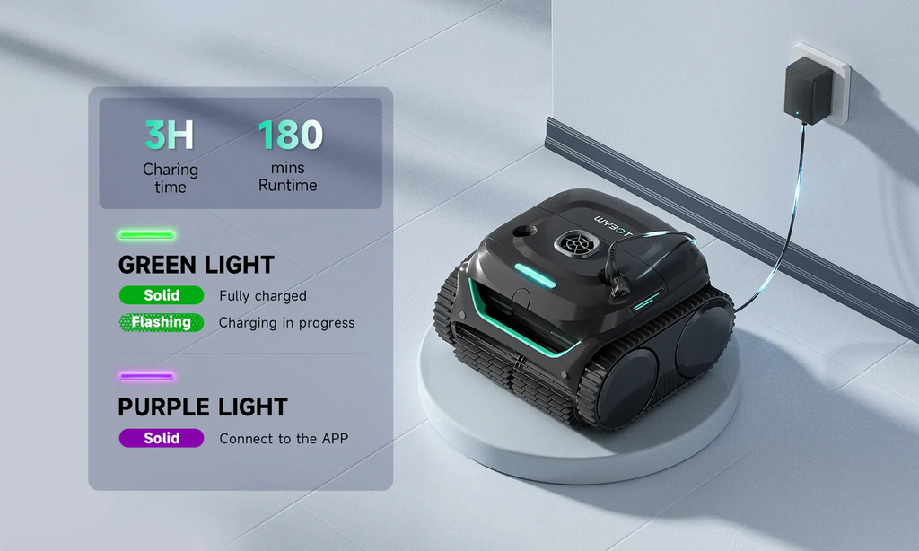 WYBOT C2 Cordless Robotic Pool Cleaner With App Control