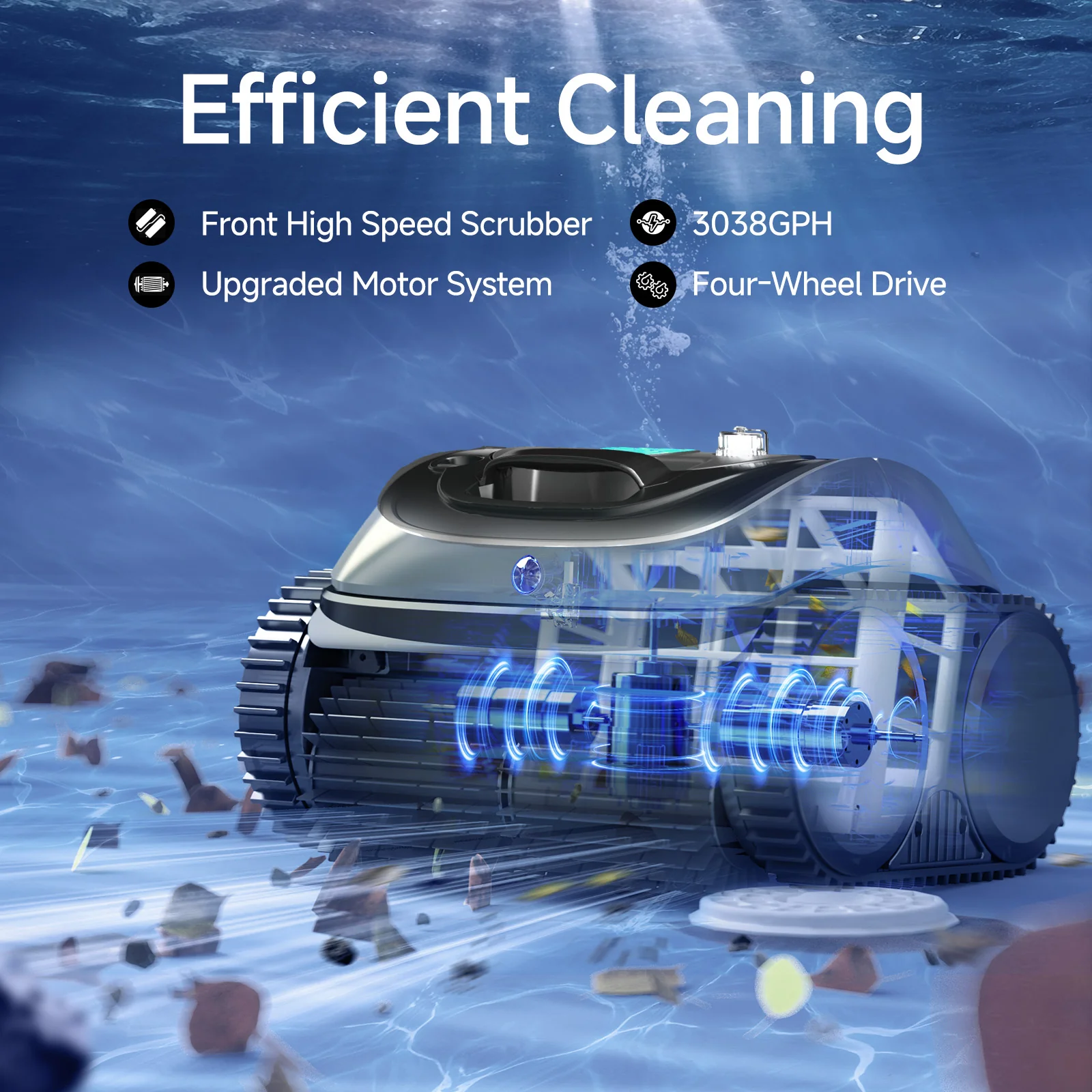 WYBOT C1 Robotic Pool Cleaner Vacuum with APP
