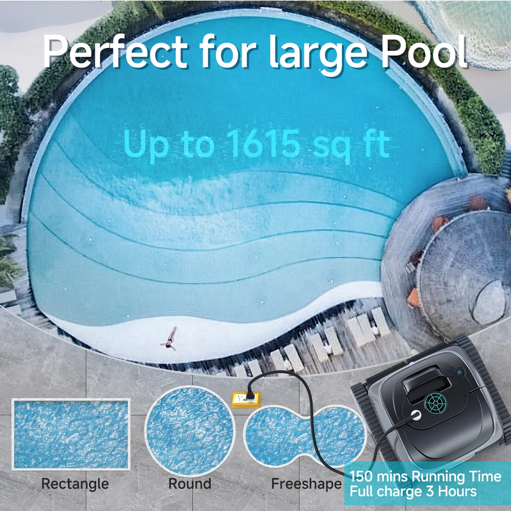 WYBOT C1 Robotic Pool Cleaner Vacuum with APP