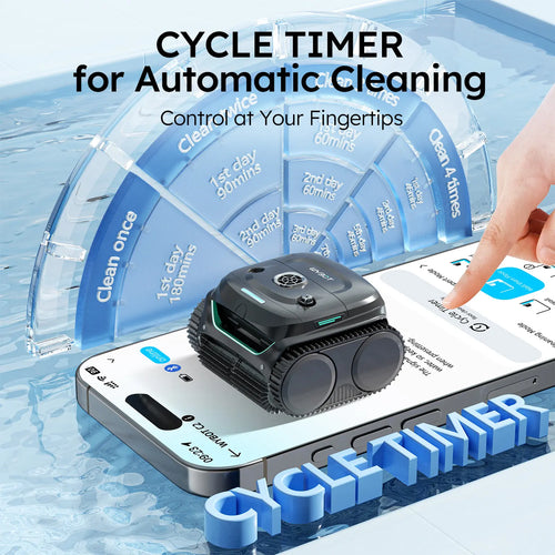 WYBOT C2 Cordless Robotic Pool Cleaner With App Control