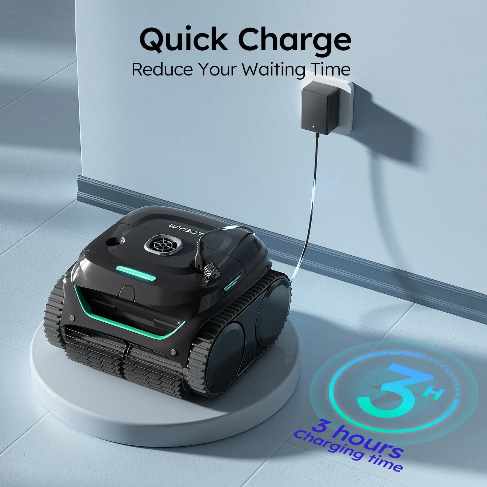 WYBOT C2 Cordless Robotic Pool Cleaner With App Control
