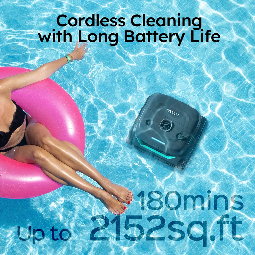 WYBOT C2 Cordless Robotic Pool Cleaner With App Control